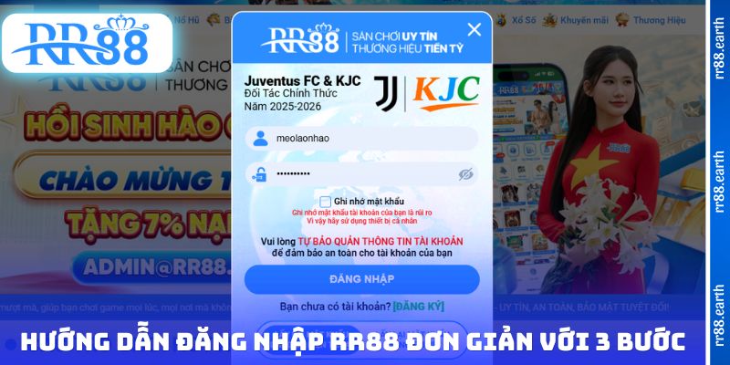 Hướng dẫn đăng nhập RR88 đơn giản với 3 bước