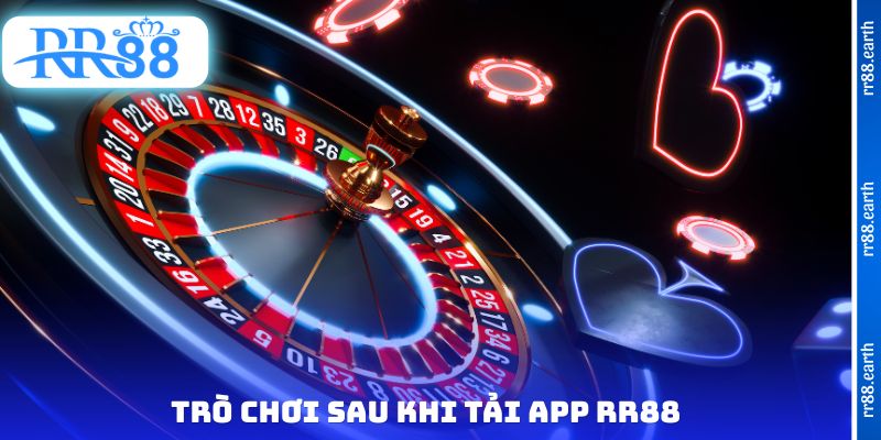 Trò chơi sau khi tải app RR88